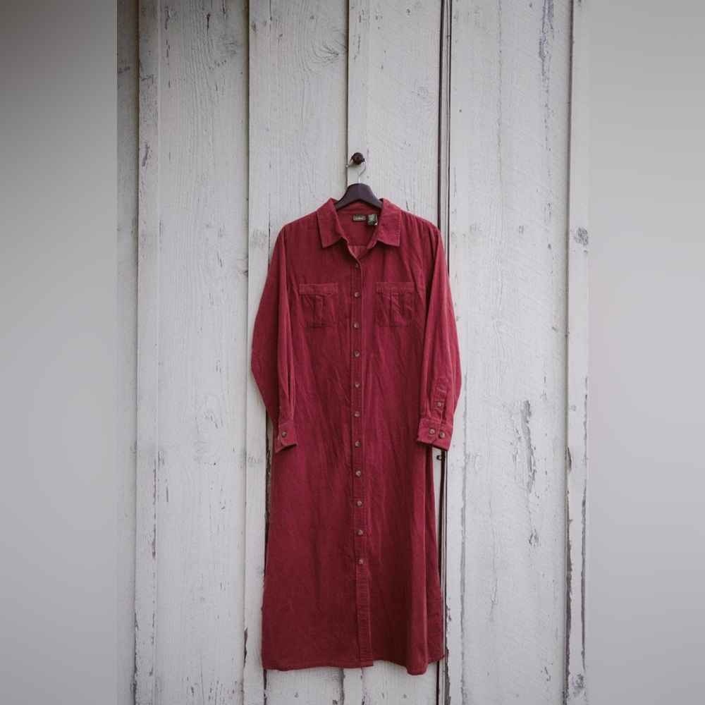 L.L. Bean Women's Red Maxi Dress